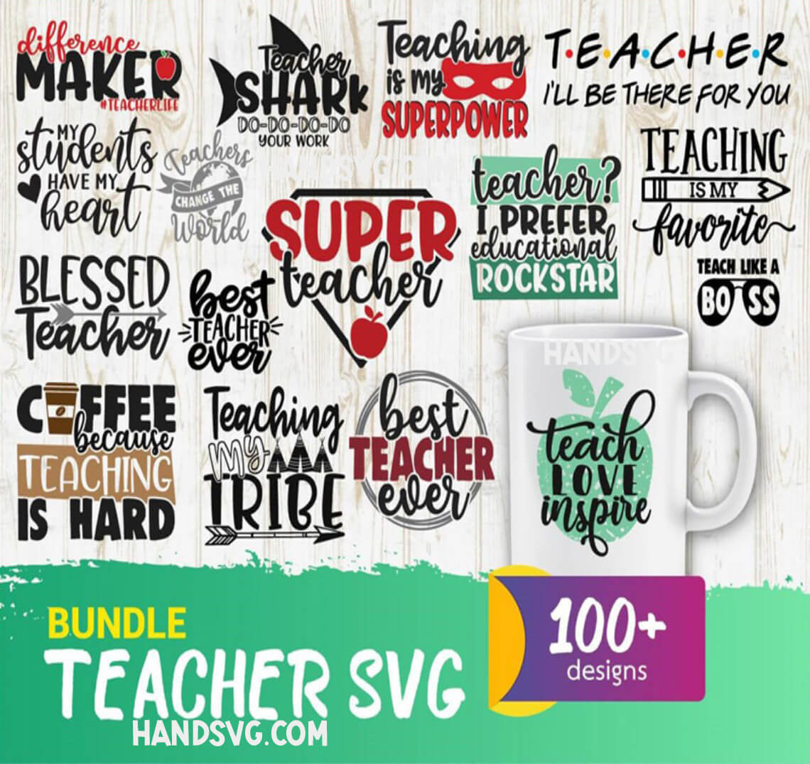 100+ Teacher Bundle Svg, Svg Bundle, Teacher Bundle Svg – Handsvg