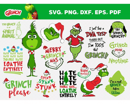 GRINCH SVG BUNDLE 100+