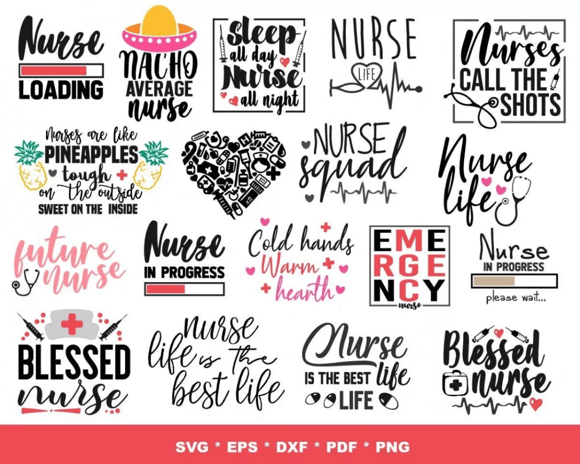 NURSE SVG BUNDLE 300+