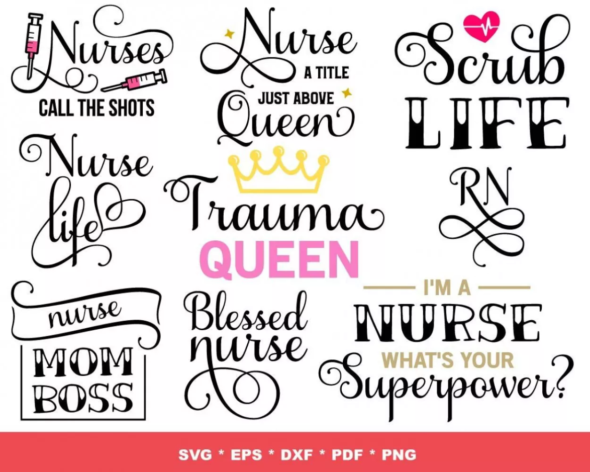 NURSE SVG BUNDLE 300+