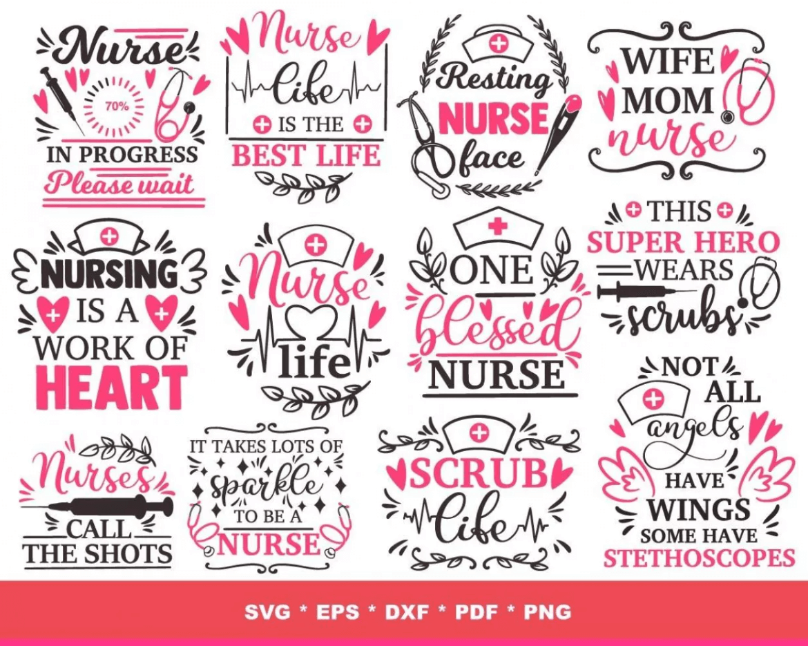 NURSE SVG BUNDLE 300+