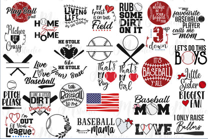 BASEBALL SVG BUNDLE 100+