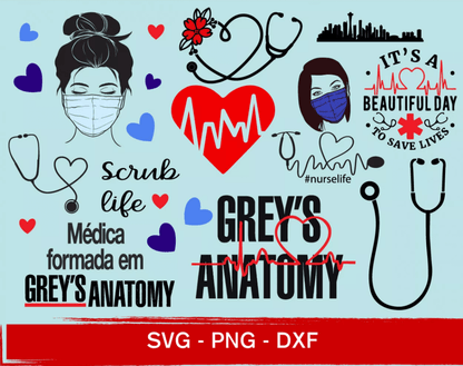 DOCTOR AND NURSE SVG BUNDLE 500+