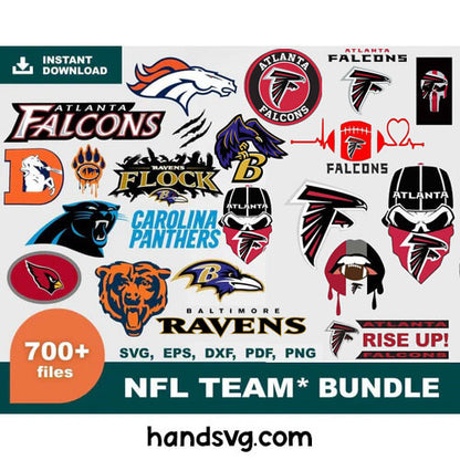 700+ NFL SVG BUNDLE