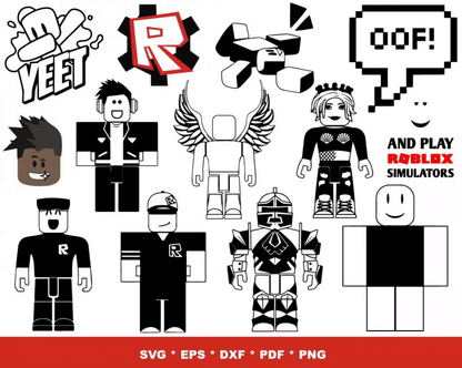 ROBLOX SVG BUNDLE 200+