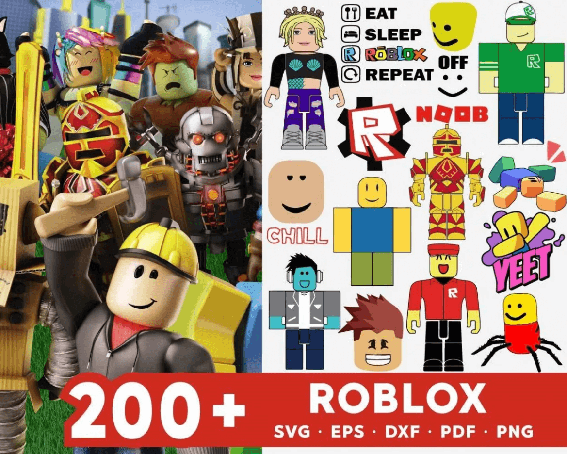 ROBLOX SVG BUNDLE 200+