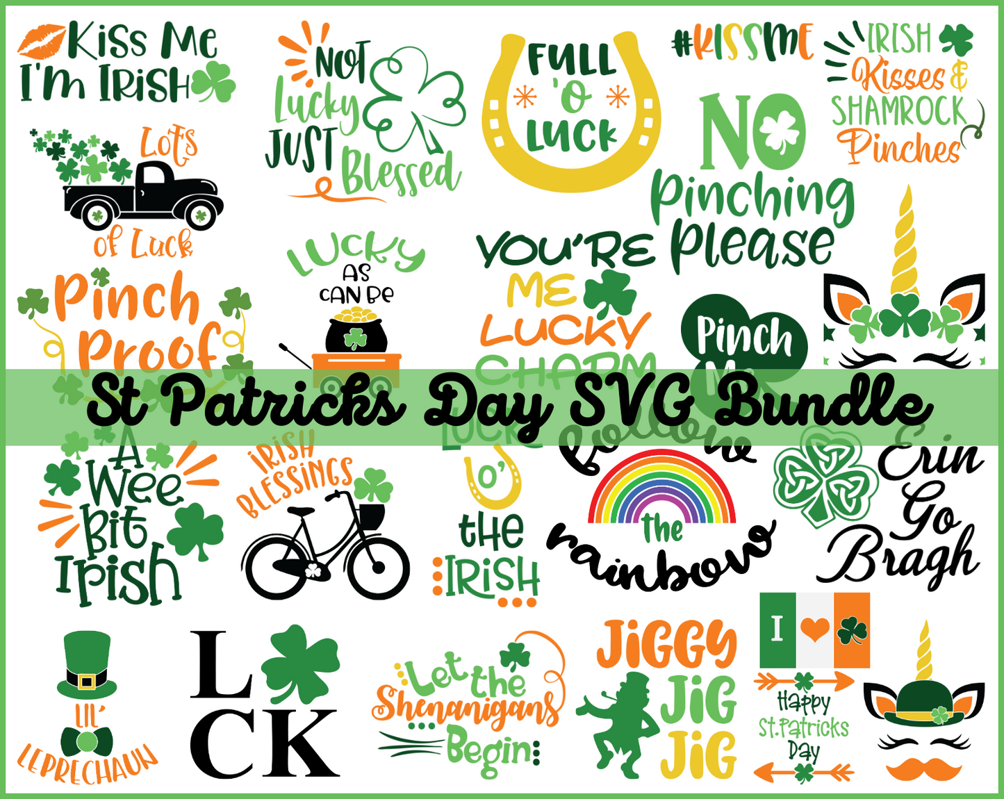 St Patricks Svg Bundle | Happy Saint Patricks Day Svg | Lucky Svg