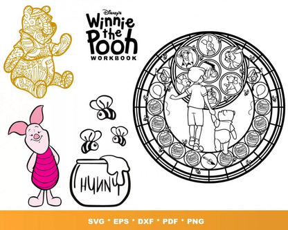 WINNIE THE POOH SVG BUNDLE 100+