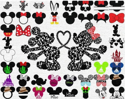 All Disney svg bundle, +19k file Mega Designs clipart, cut files, castle svg, princess set